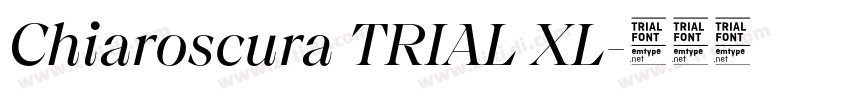 Chiaroscura TRIAL XL字体转换